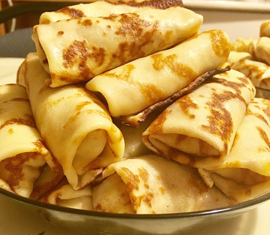 Блинчики с творожной начинкой