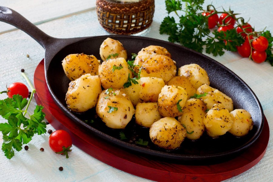 Круглая картошка