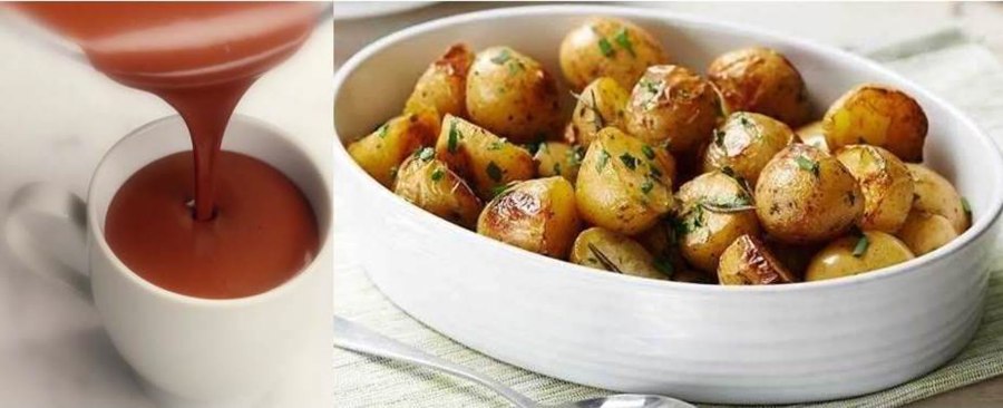 Запеченный молодой картофель