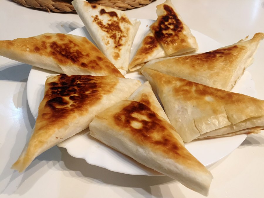 Лавашные конвертики жареные