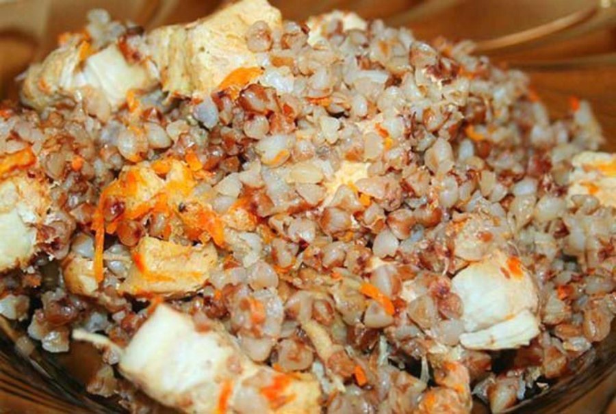 Гречка с курицей