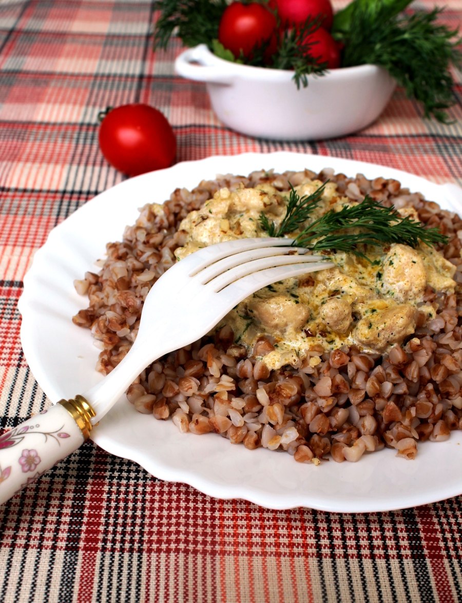 Гречка с овощами