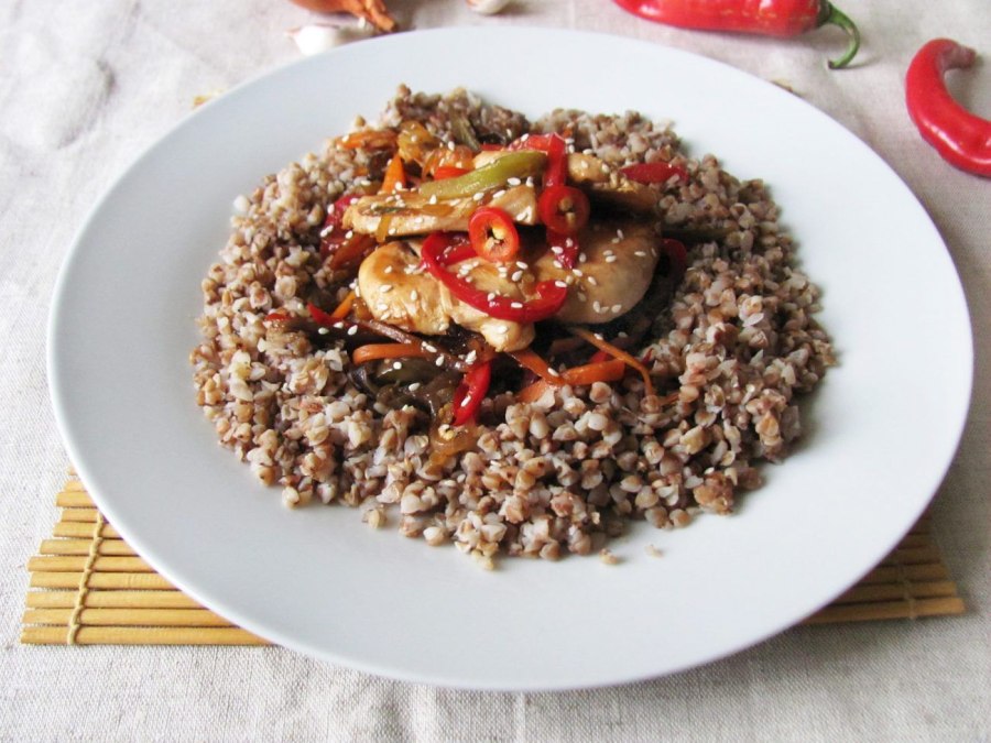 Гречка с курицей