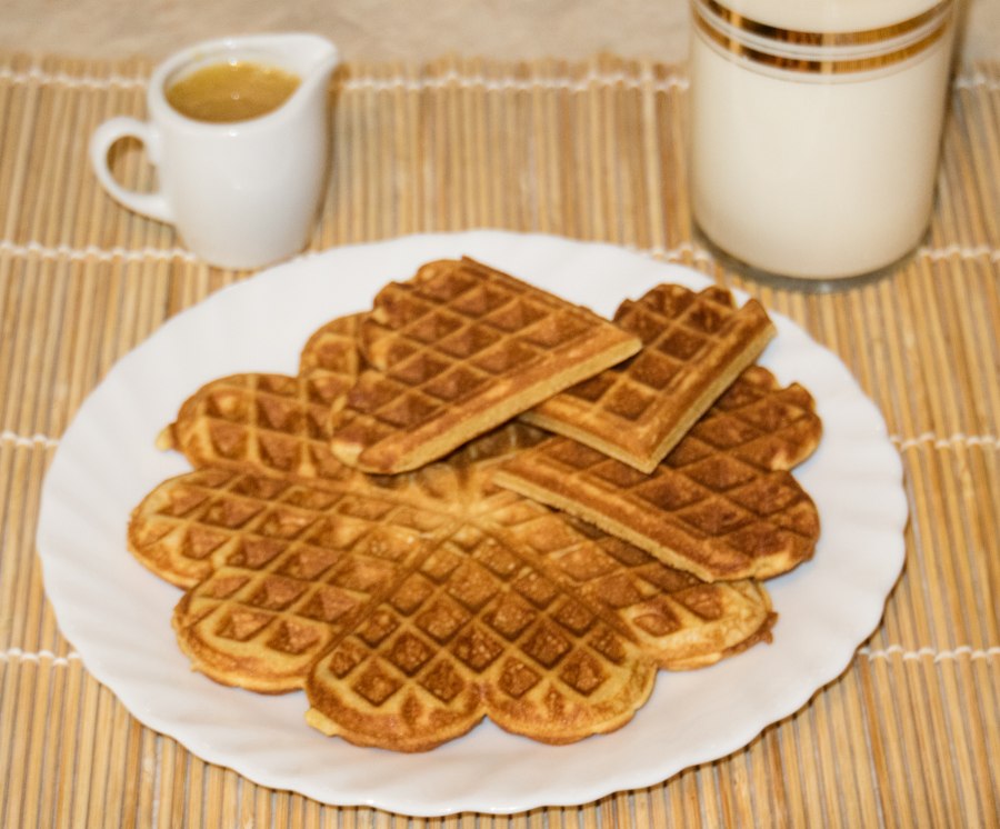 Вафельные трубочки на завтрак