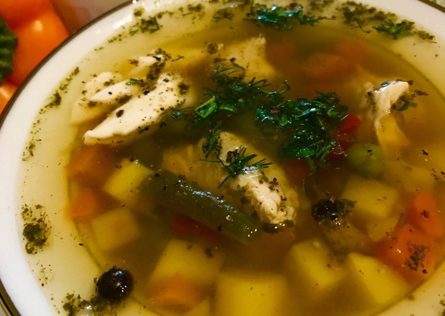 Суп из индейки с овощами