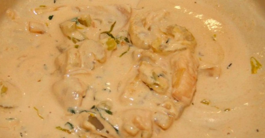 Фрикасе из индейки со сливками