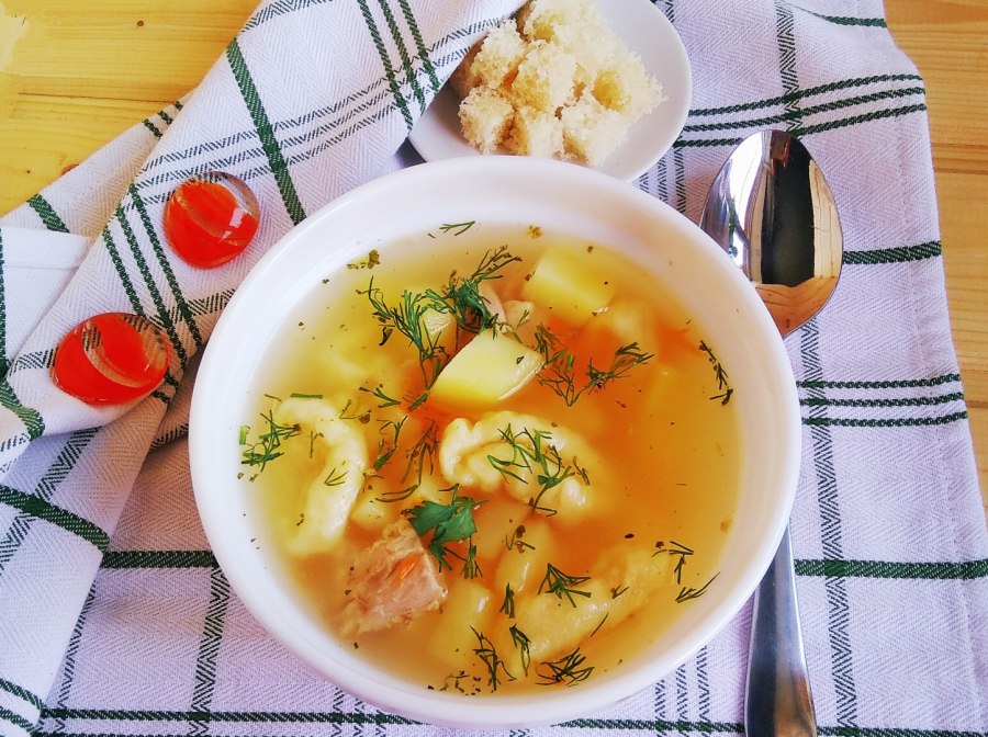 Суп с клецками