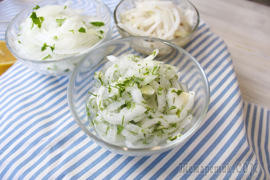 Маринованный лук к шашлыку