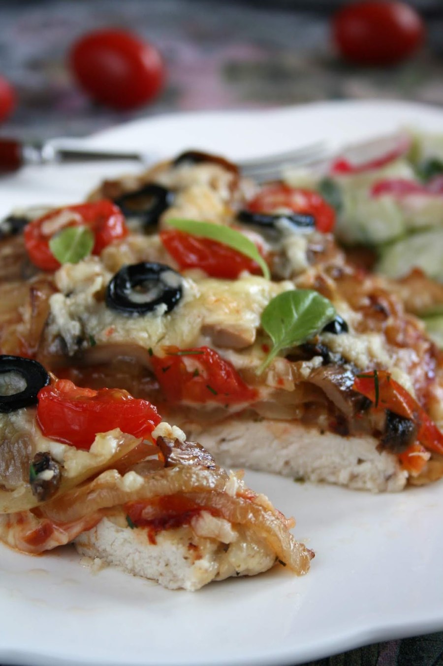 Пицца из куриной грудки