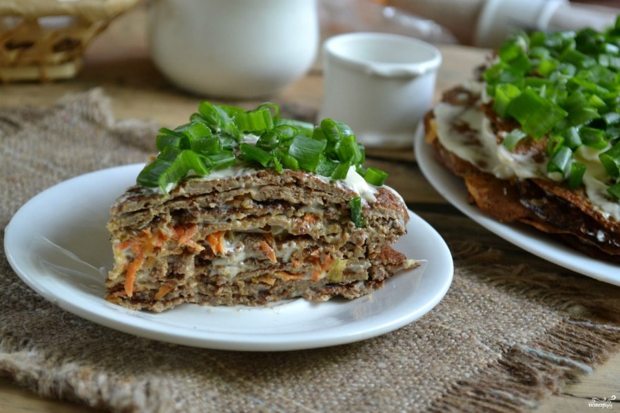 Самый вкусный печёночный тортик!