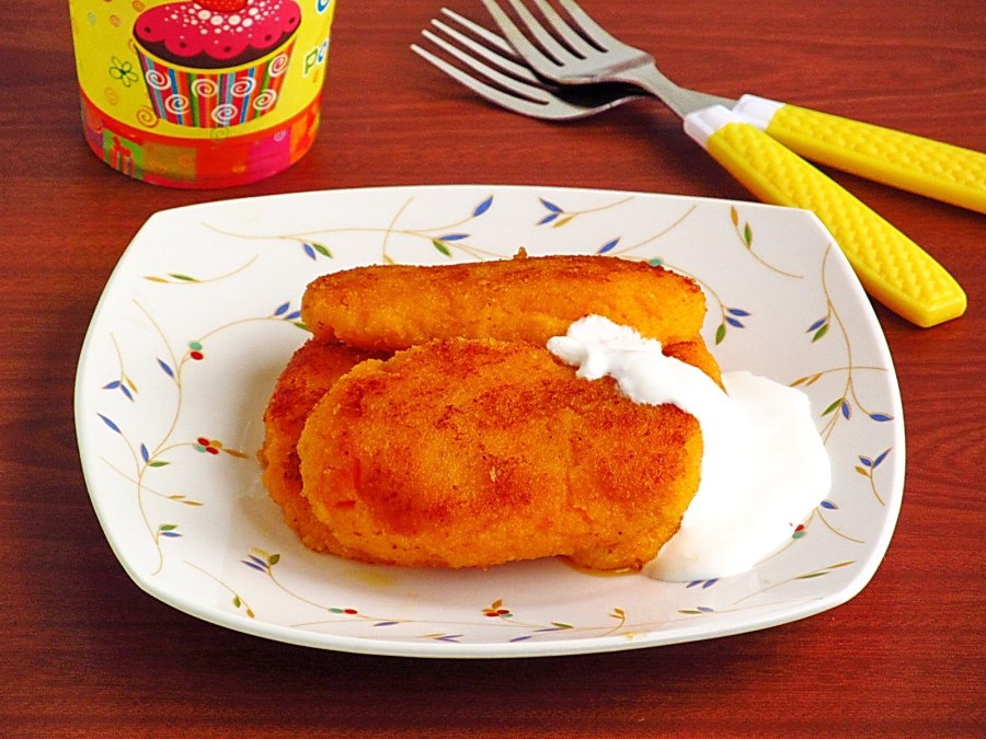 Десерт из отварной моркови