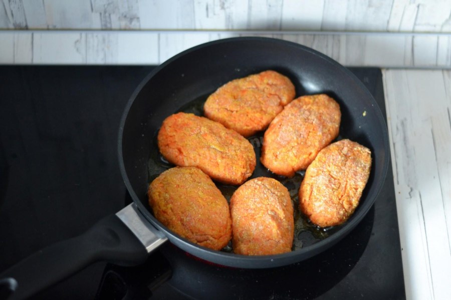 Морковные котлеты постные