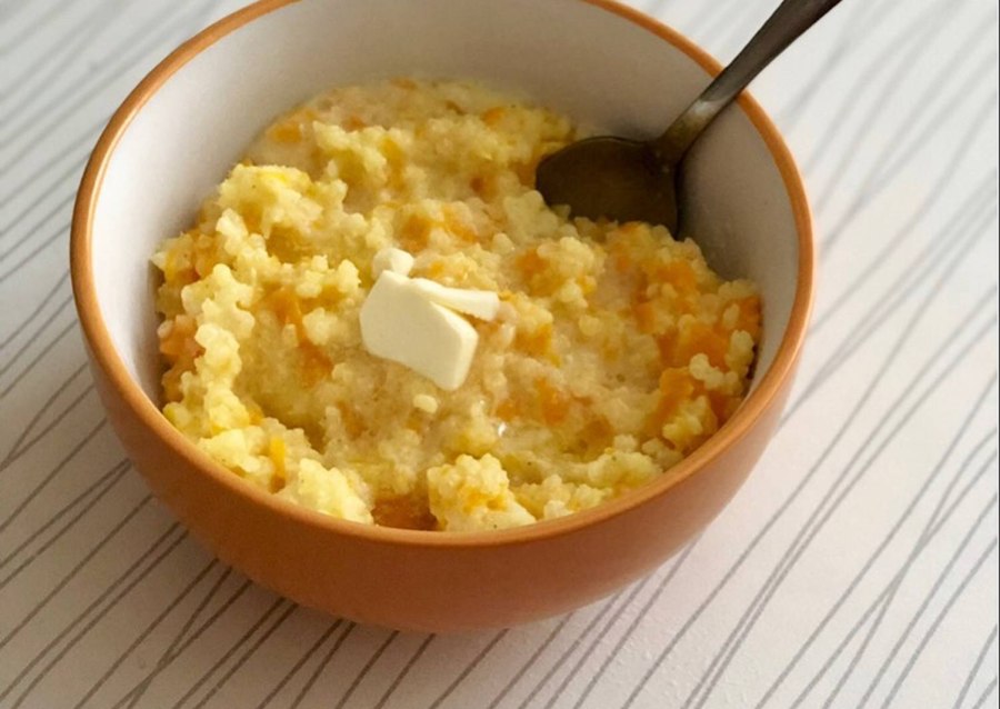 Пшенная каша с сахаром