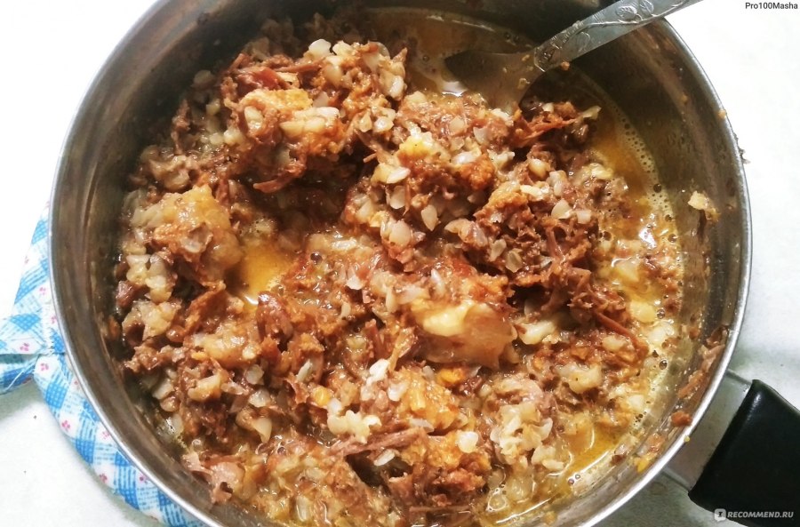Гречка с тушенкой и овощами