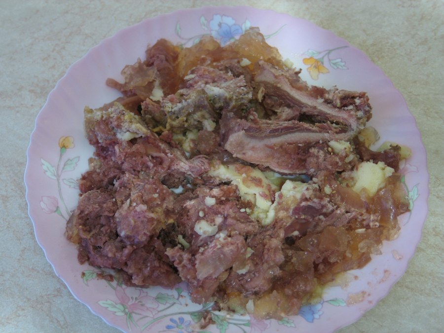 Салат с говядиной и фасолью
