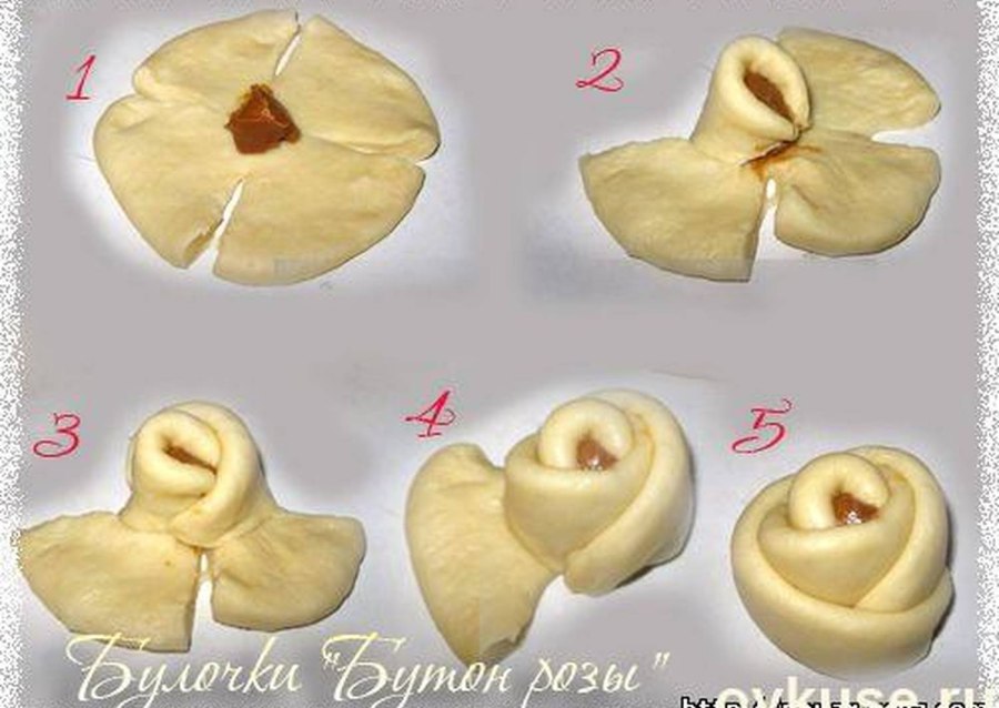 Красивые булочки розочки