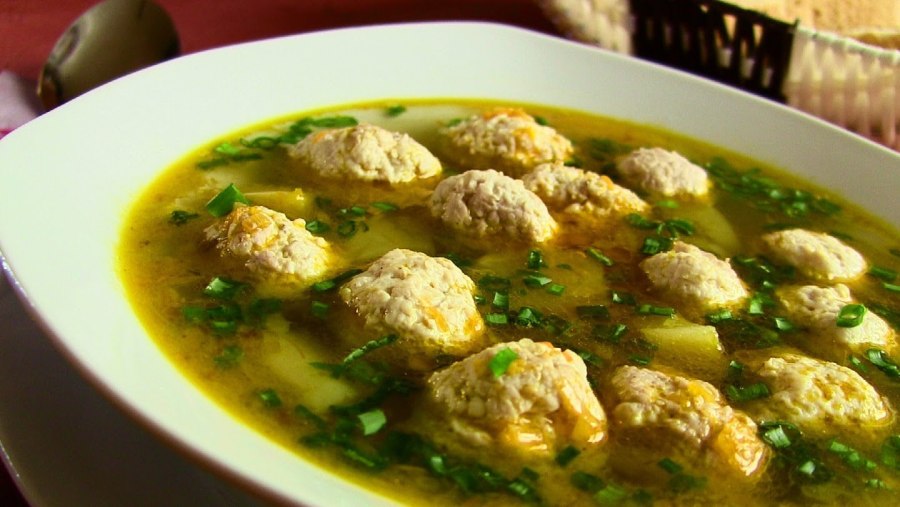 Кукпад суп с фрикадельками