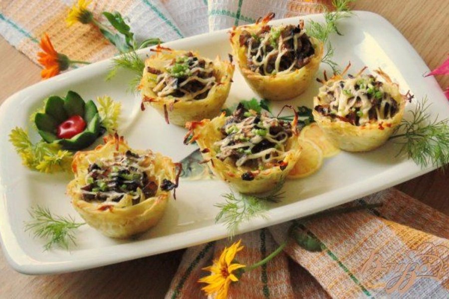 Картофельные тарталетки