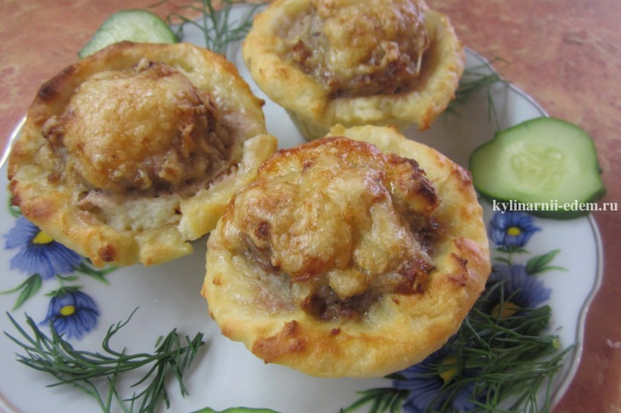 Корзинки из картофеля с начинкой