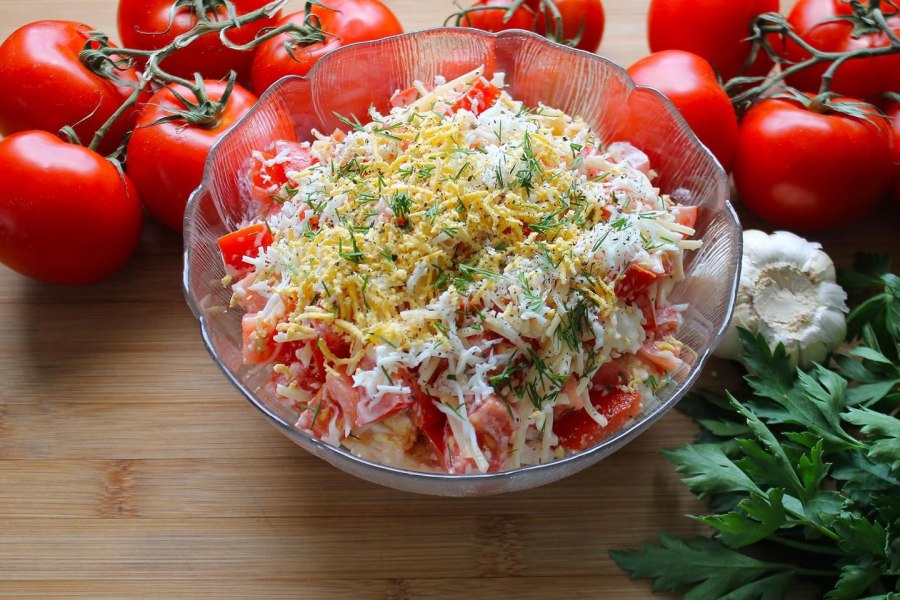 Салат с капустой