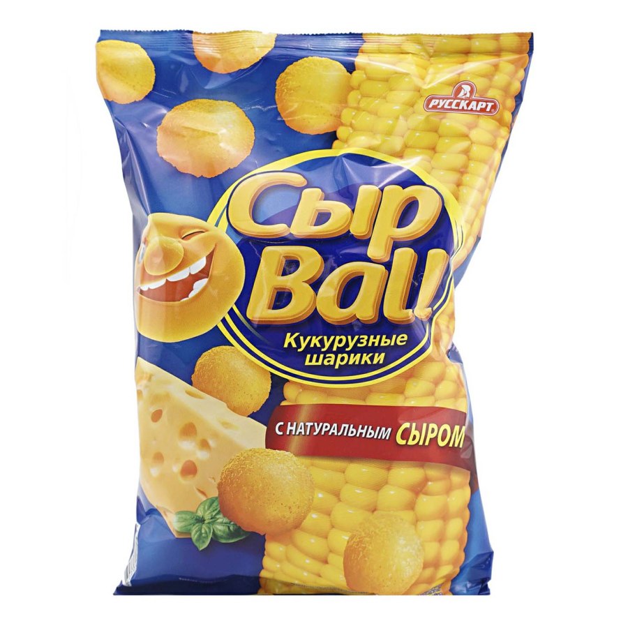 Кукурузные шарики СЫРBALL сыр 140г