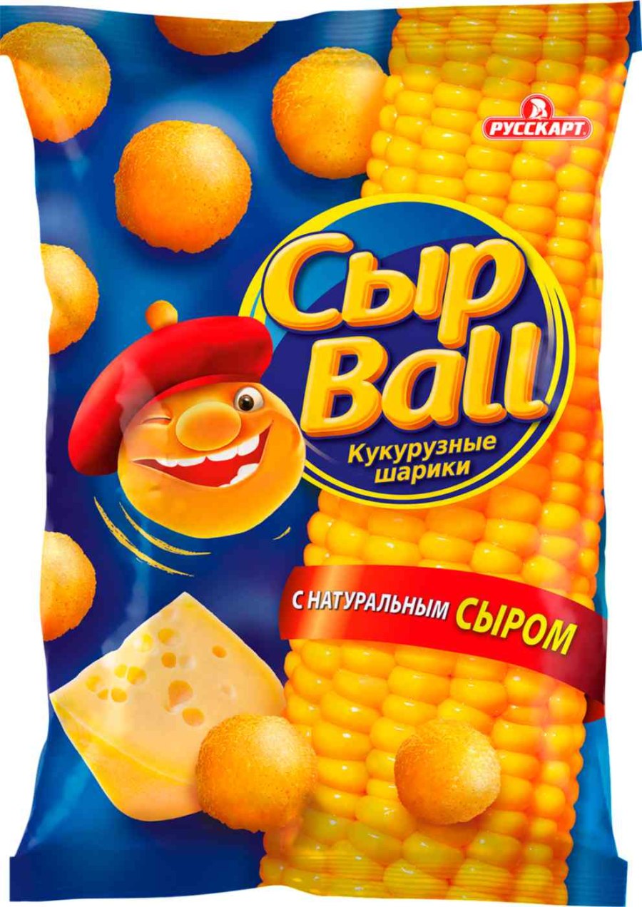 Кукурузные шарики СЫРBALL сыр 140г