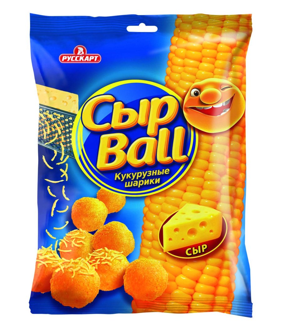 Кукурузные шарики СЫРBALL сыр 140г