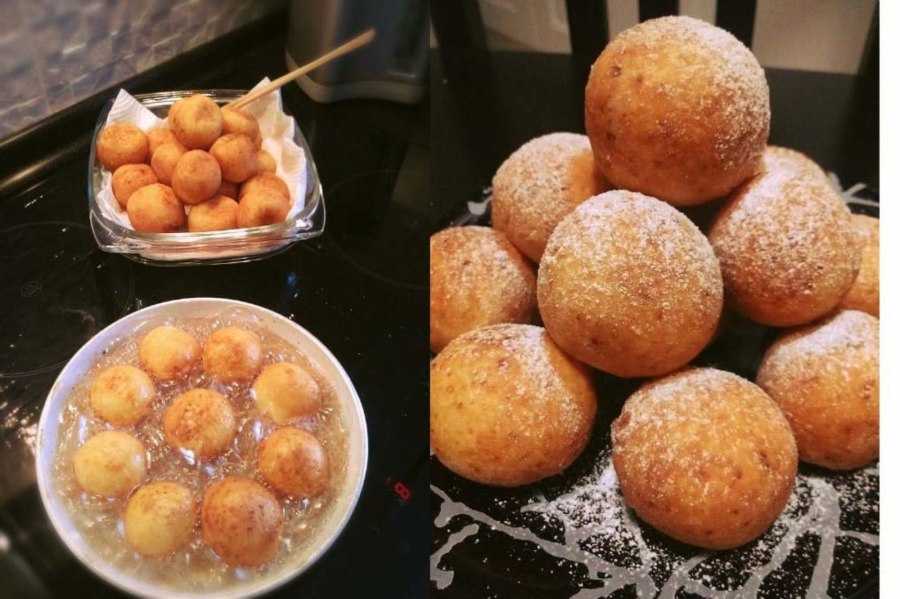 Твороженные шарики со сгущенкой