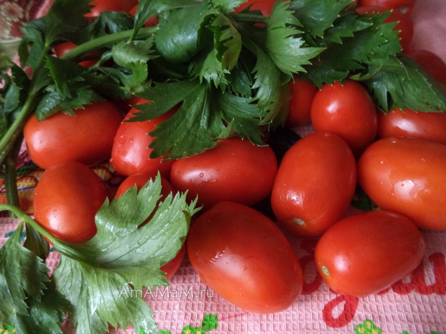 Маринованные помидоры сливки
