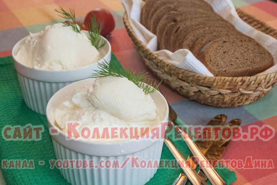 Творожный сыр из кефира и сметаны