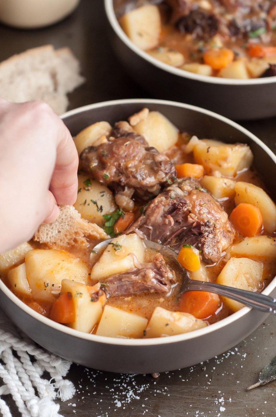 Жареная картошка с мясом