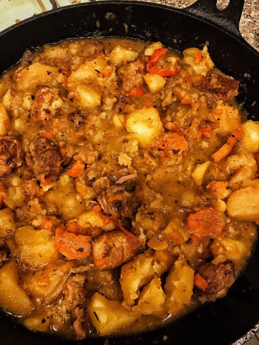 Жареная картошка со сметаной