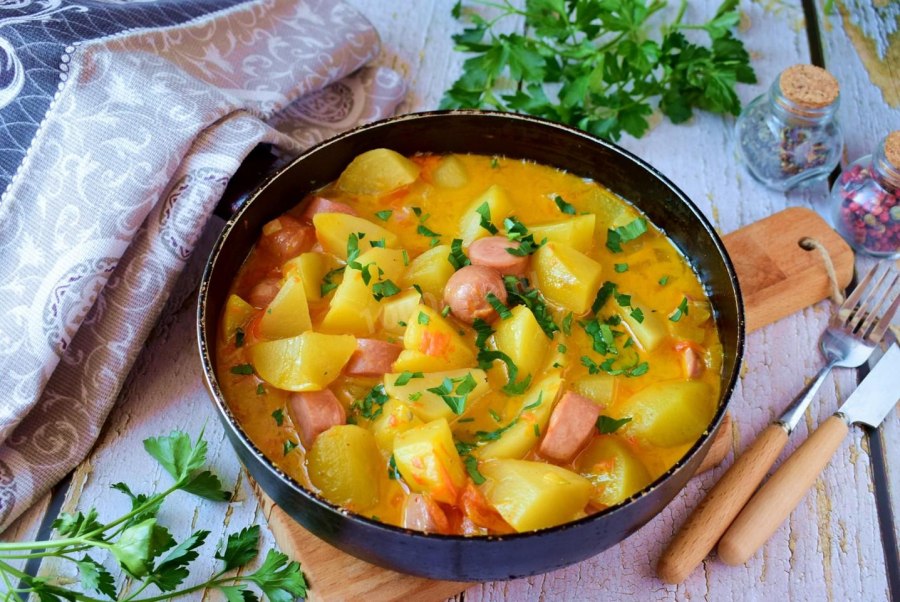 Картошка со сметаной