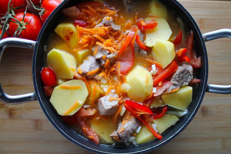 Свинина с кабачками
