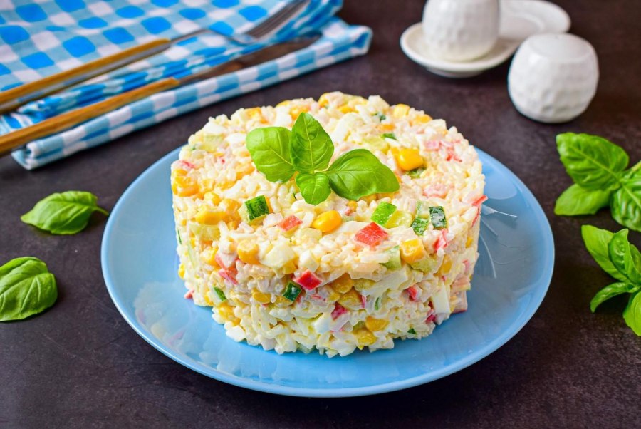 Салаты на новый год с крабовыми палочками