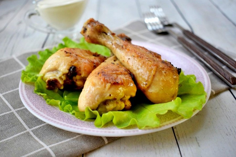 Фаршированные куриные голени
