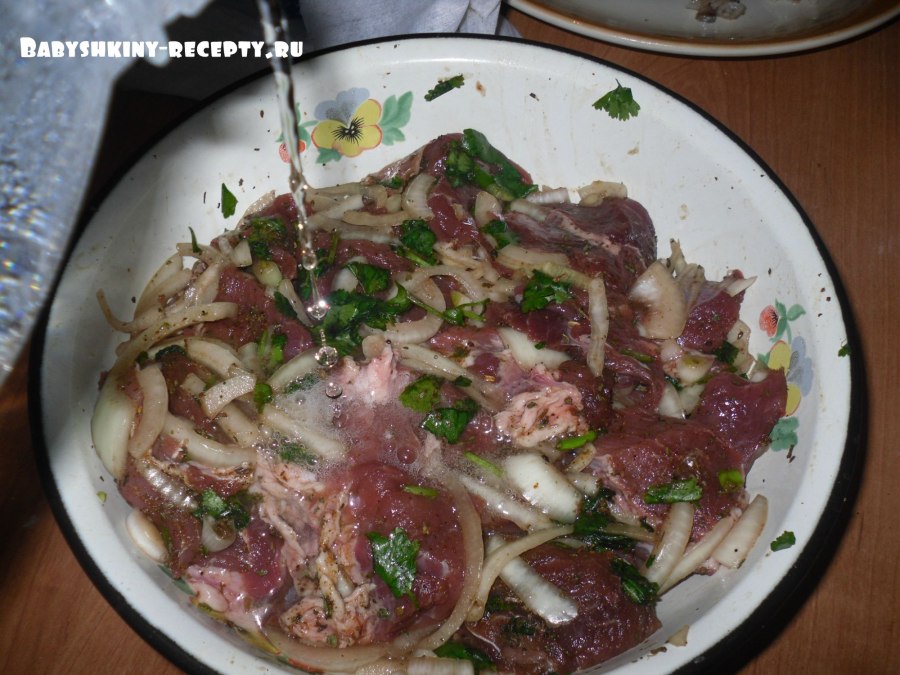 Маринад для свинины с лимоном и луком