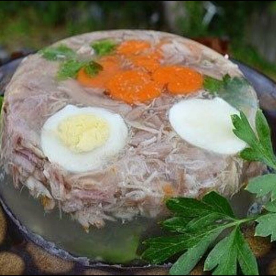 Заливное в креманках