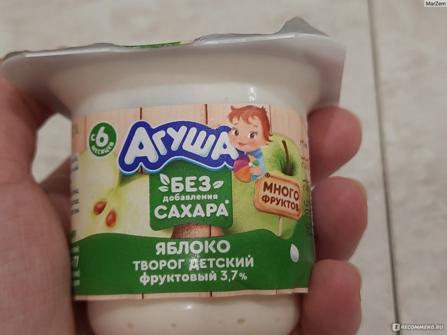 Агуша творог детский черника 3.9% 100г