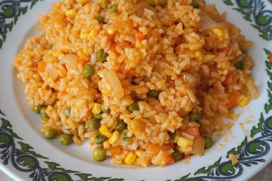 Вегетарианский плов с овощами
