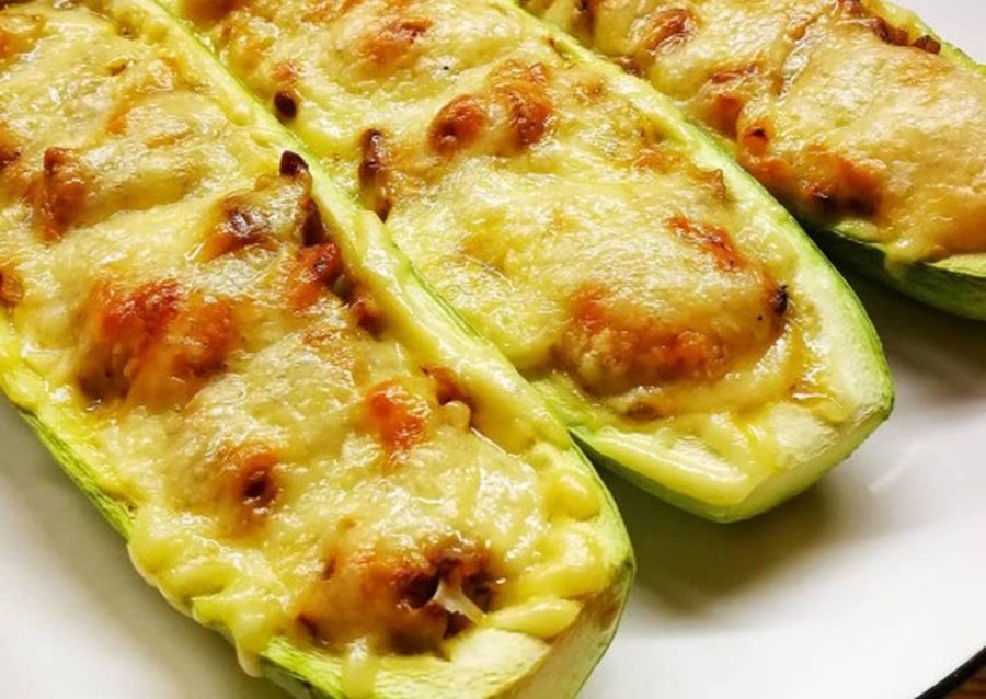 Запеченные кабачки кубиками в духовке