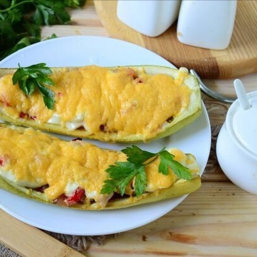 Фаршированные кабачки низкокалорийные