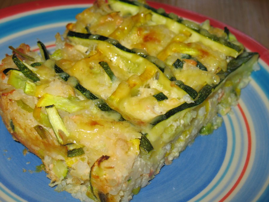 Кабачки запеченные с фаршем