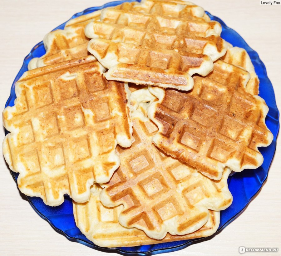 Вафли в вафельнице