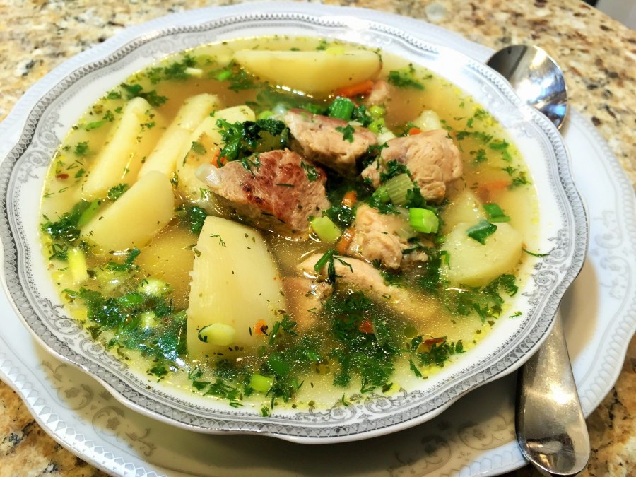 Картофельный суп с мясом