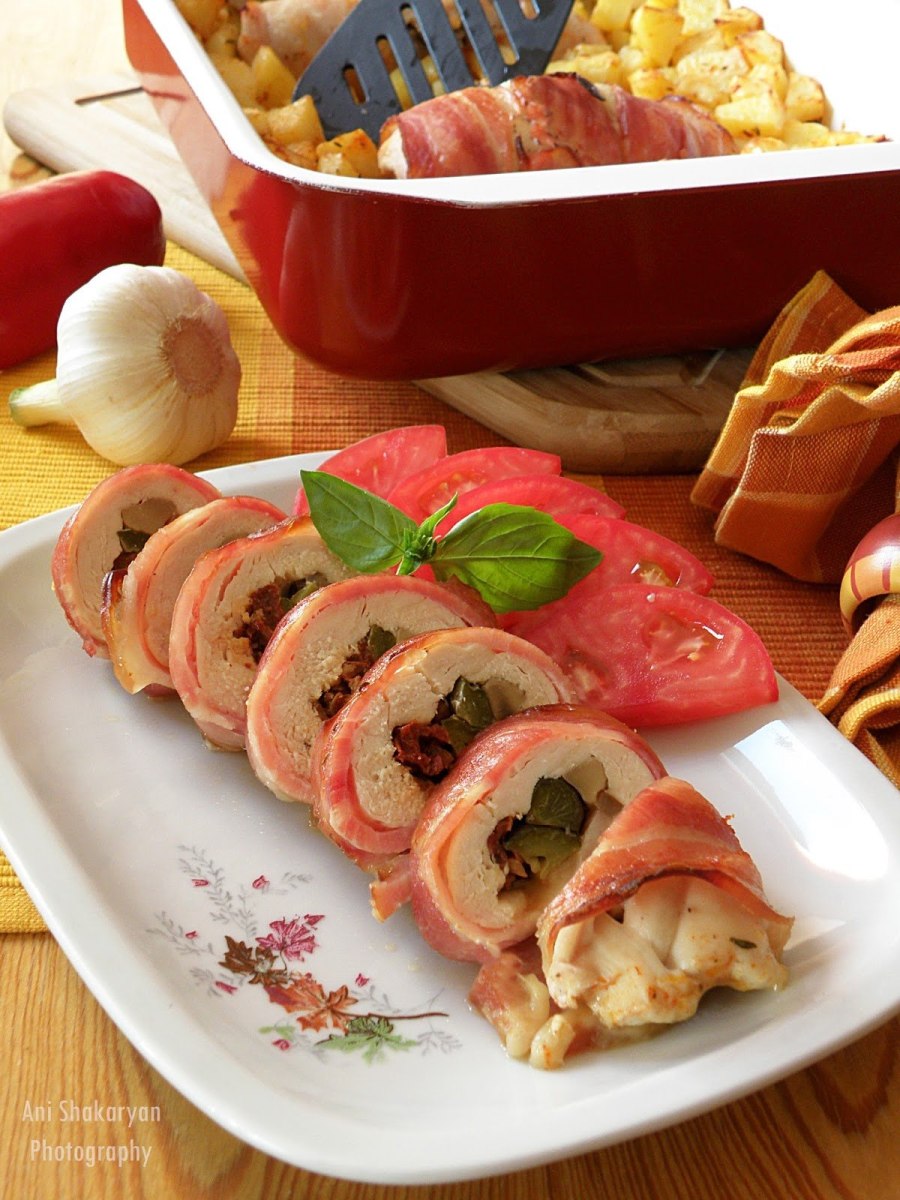Омлетные рулетики