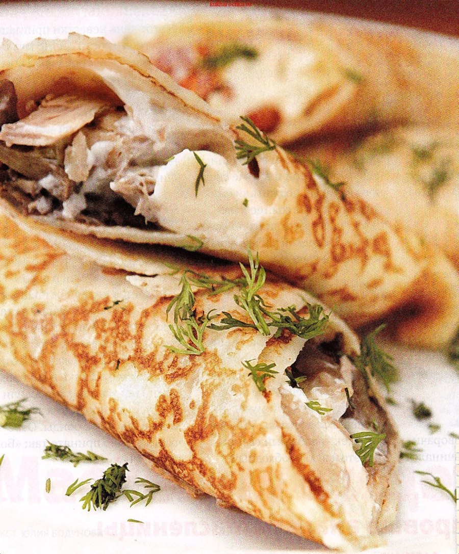 Оладьи с зеленым луком и яйцом