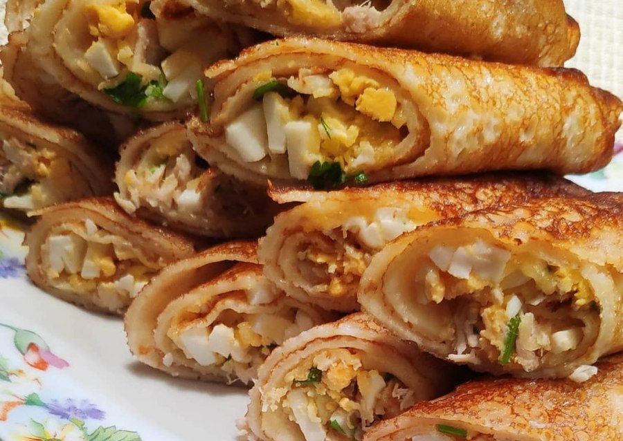 Блинчики с мясом