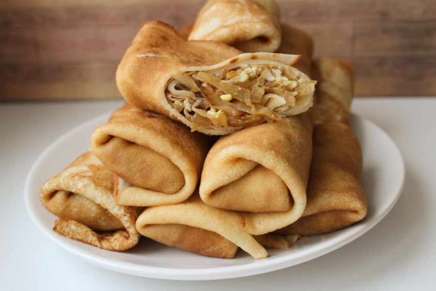 Блины с капустой