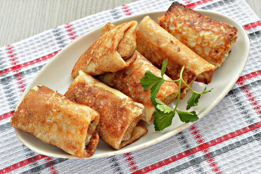 Кукурузные блинчики на молоке